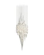 Opera Handblown Glass Linear Chandelier for Modern Interiors