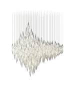 Opera Handblown Glass Linear Chandelier for Modern Interiors