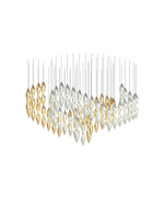 Opera Handblown Glass Linear Chandelier for Modern Interiors