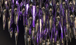 Opera Handblown Glass Linear Chandelier for Modern Interiors
