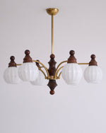 Ophelia Blossom Chandelier – Modern Floral Glass Pendant Light for Dining Room and Living Room
