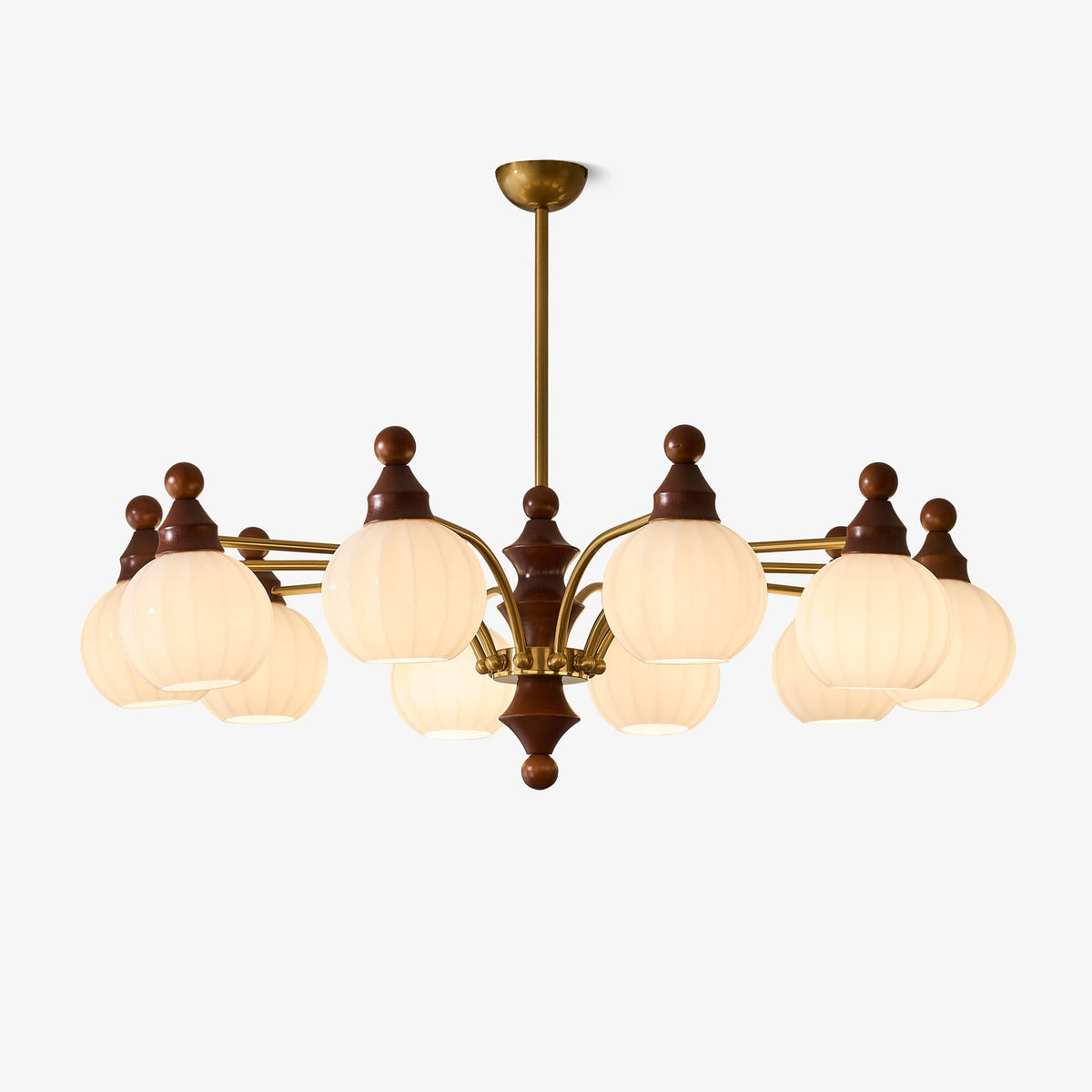 Ophelia Blossom Chandelier – Modern Floral Glass Pendant Light for Dining Room and Living Room