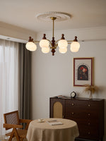 Ophelia Blossom Chandelier – Modern Floral Glass Pendant Light for Dining Room and Living Room