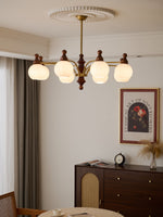 Ophelia Blossom Chandelier – Modern Floral Glass Pendant Light for Dining Room and Living Room