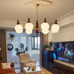 Ophelia Blossom Chandelier – Modern Floral Glass Pendant Light for Dining Room and Living Room