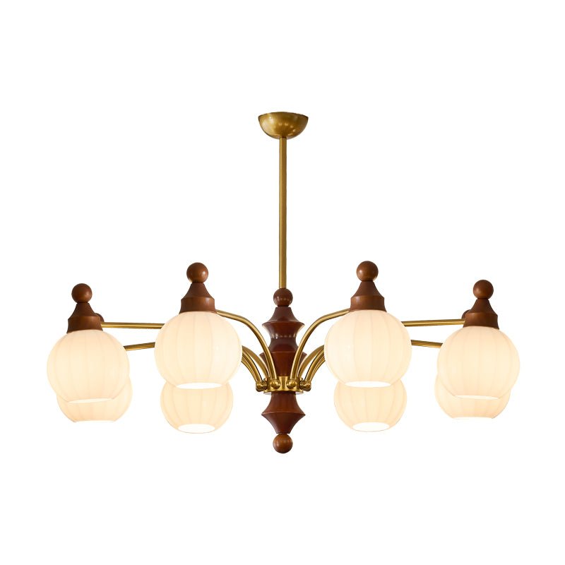 Ophelia Blossom Chandelier – Modern Floral Glass Pendant Light for Dining Room and Living Room