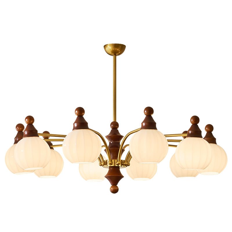 Ophelia Blossom Chandelier – Modern Floral Glass Pendant Light for Dining Room and Living Room