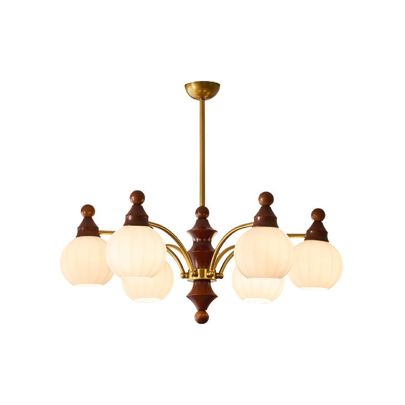 Ophelia Blossom Chandelier – Modern Floral Glass Pendant Light for Dining Room and Living Room