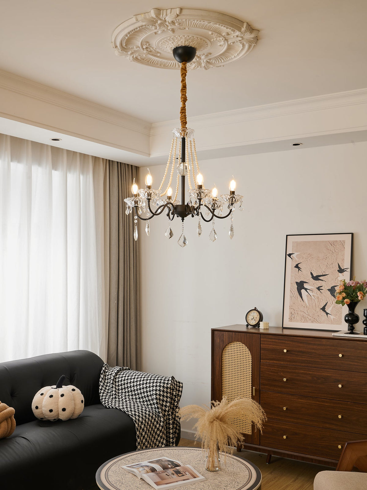 Opulence Crystal Chandelier – Modern Luxury Lighting for Dining Room and Living Room