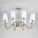 Opulenza Chandelier – Designer Fabric & Metal Pendant Light for Dining Room