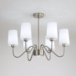 Opulenza Chandelier – Designer Fabric & Metal Pendant Light for Dining Room