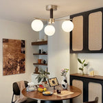 Orb Balance Chandelier – Modern Glass Sphere Pendant Light for Dining Room and Living Room