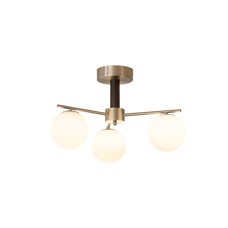 Orb Balance Chandelier – Modern Glass Sphere Pendant Light for Dining Room and Living Room