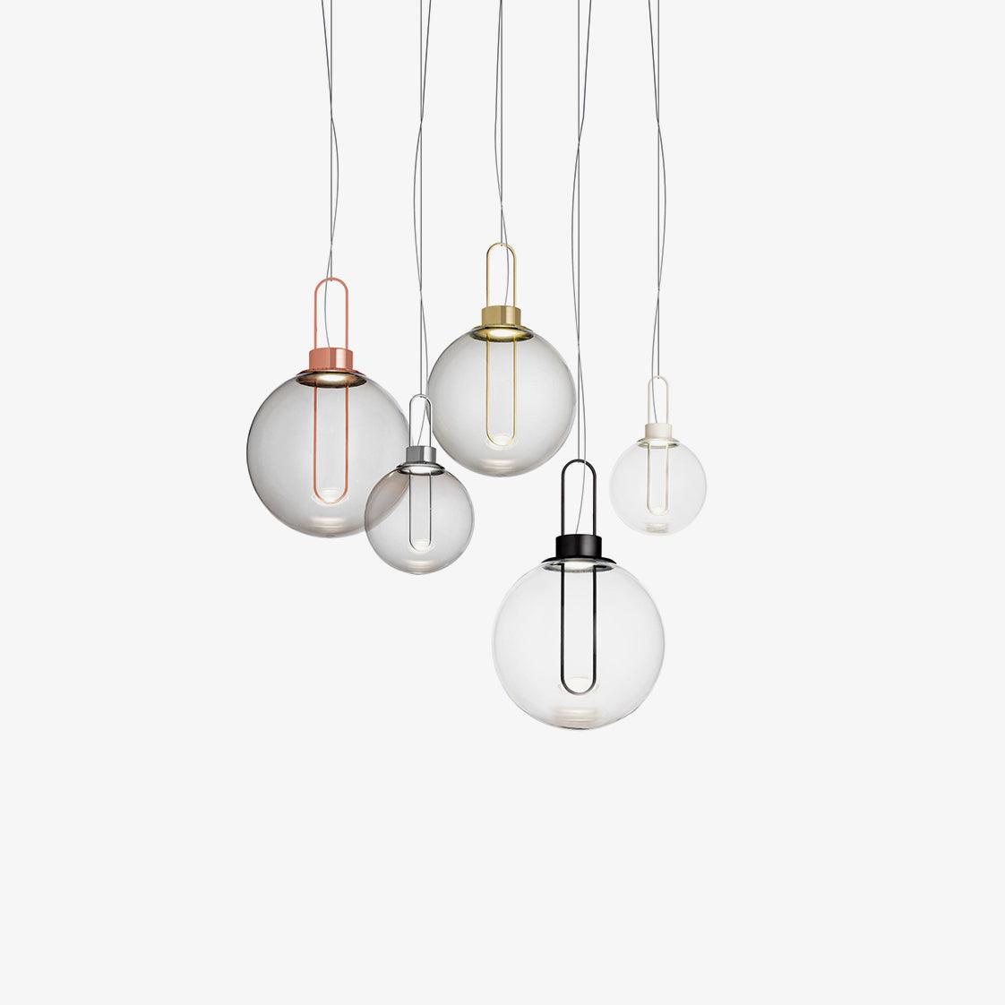 Orb Pendant Light – Modern LED Glass Sphere Lamp for Dining Room and Living Room