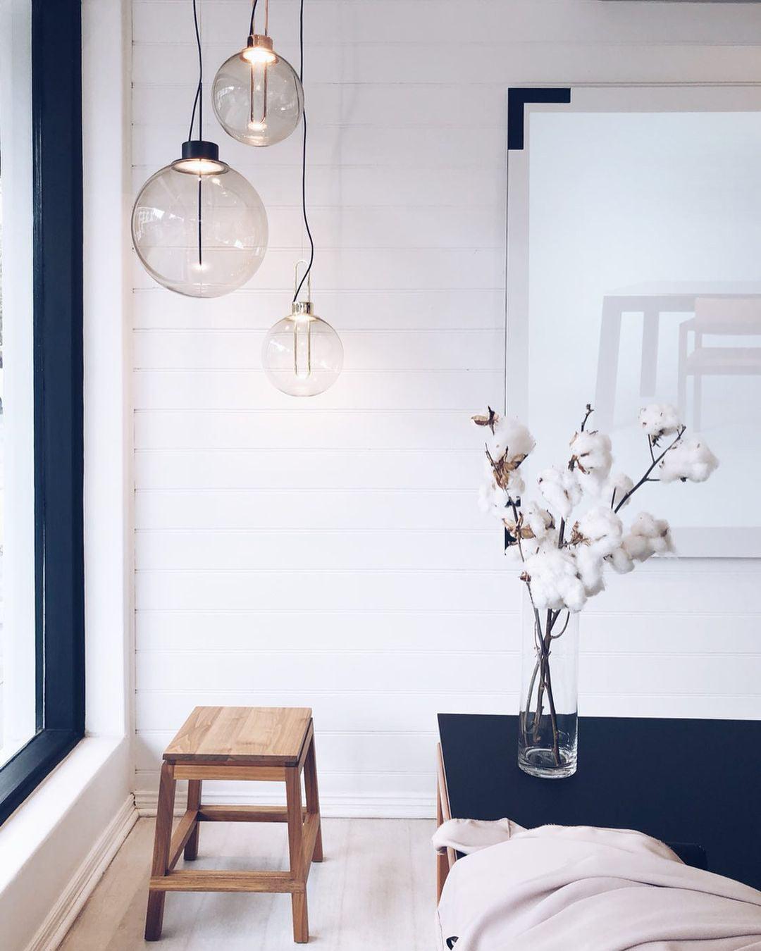 Orb Pendant Light – Modern LED Glass Sphere Lamp for Dining Room and Living Room