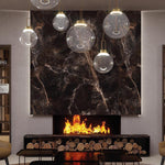 Orb Pendant Light – Modern LED Glass Sphere Lamp for Dining Room and Living Room