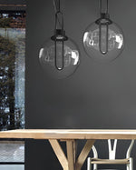 Orb Pendant Light – Modern LED Glass Sphere Lamp for Dining Room and Living Room
