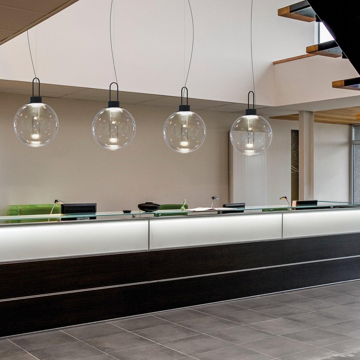 Orb Pendant Light – Modern LED Glass Sphere Lamp for Dining Room and Living Room