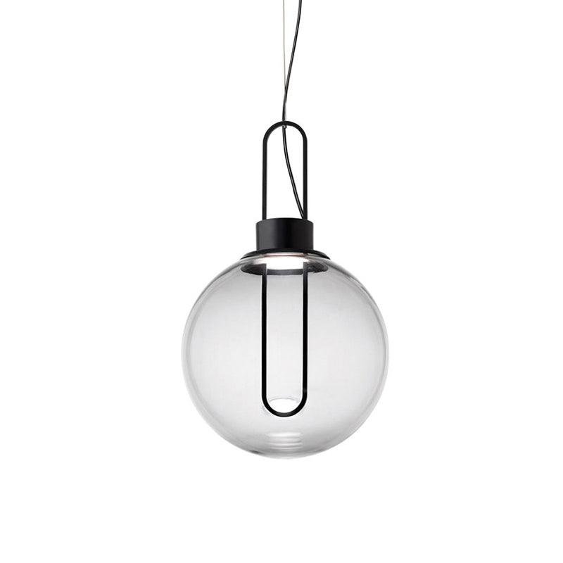 Orb Pendant Light – Modern LED Glass Sphere Lamp for Dining Room and Living Room