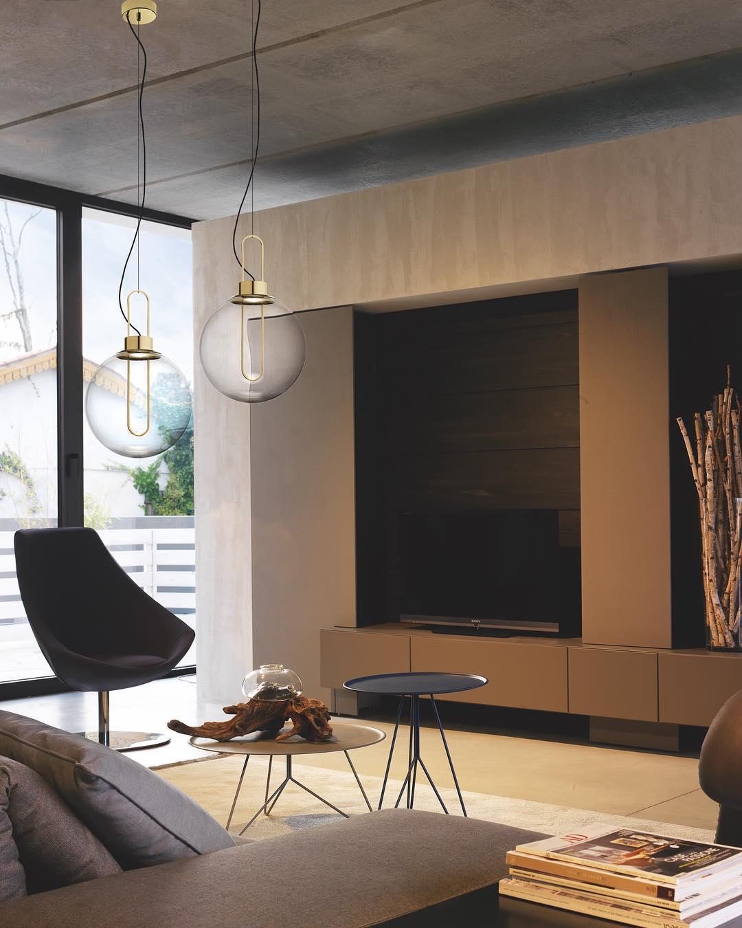 Orb Pendant Light – Modern LED Glass Sphere Lamp for Dining Room and Living Room