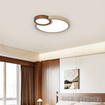 Orba Travertine Ceiling Light – Natural Stone LED Flush Mount