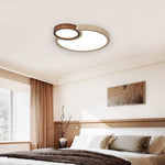 Orba Travertine Ceiling Light – Natural Stone LED Flush Mount