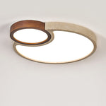 Orba Travertine Ceiling Light – Natural Stone LED Flush Mount