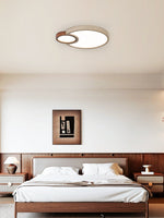 Orba Travertine Ceiling Light – Natural Stone LED Flush Mount