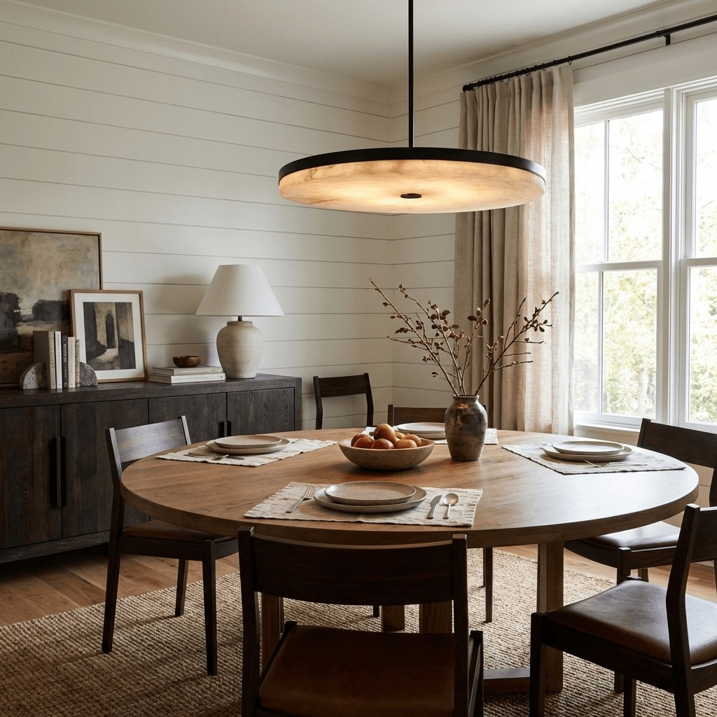 Orbis Alabaster Pendant Light – Modern Natural Stone Ceiling Lamp