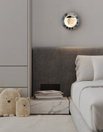 Orbit Pearl Alabaster Wall Sconce – Modern Designer Wall Light