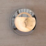 Orbit Pearl Alabaster Wall Sconce – Modern Designer Wall Light