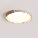 Orbital Edge Flush Mount Ceiling Light in Yellow Travertine
