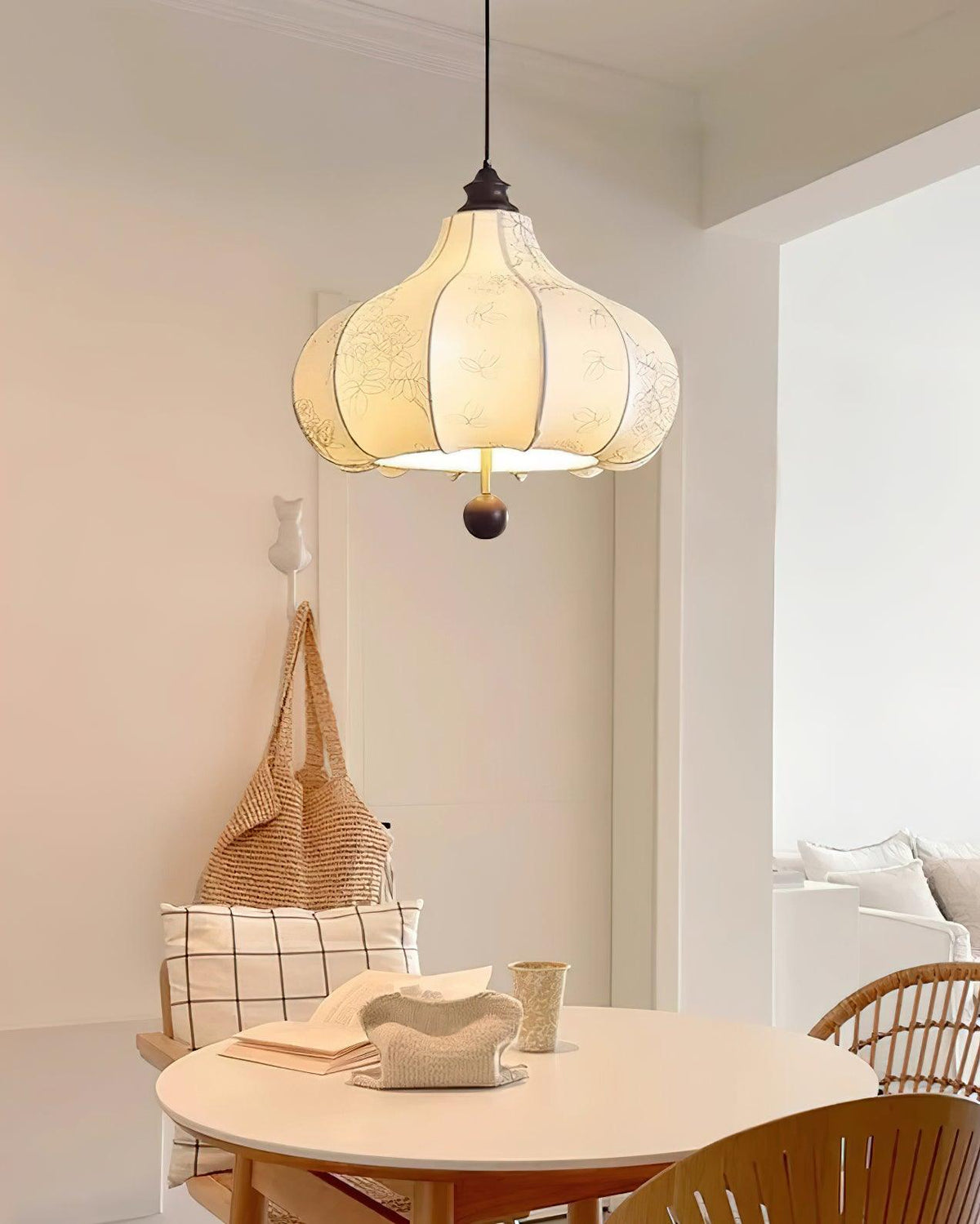 orchid-fabric-pendant-light