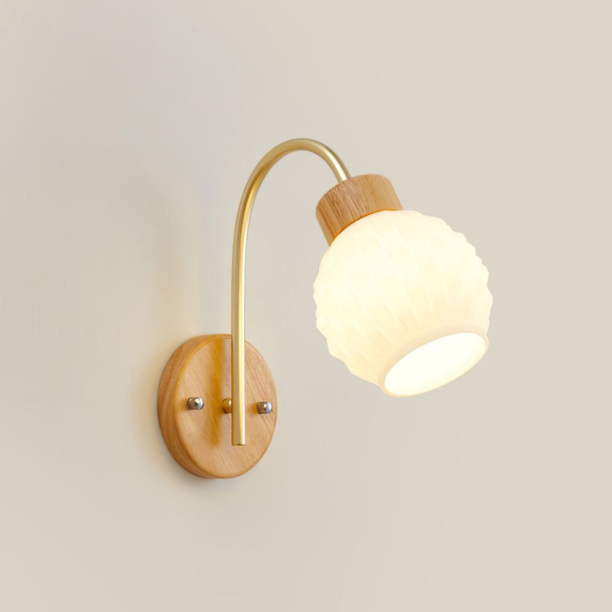 Orchid Wood Wall Lamp