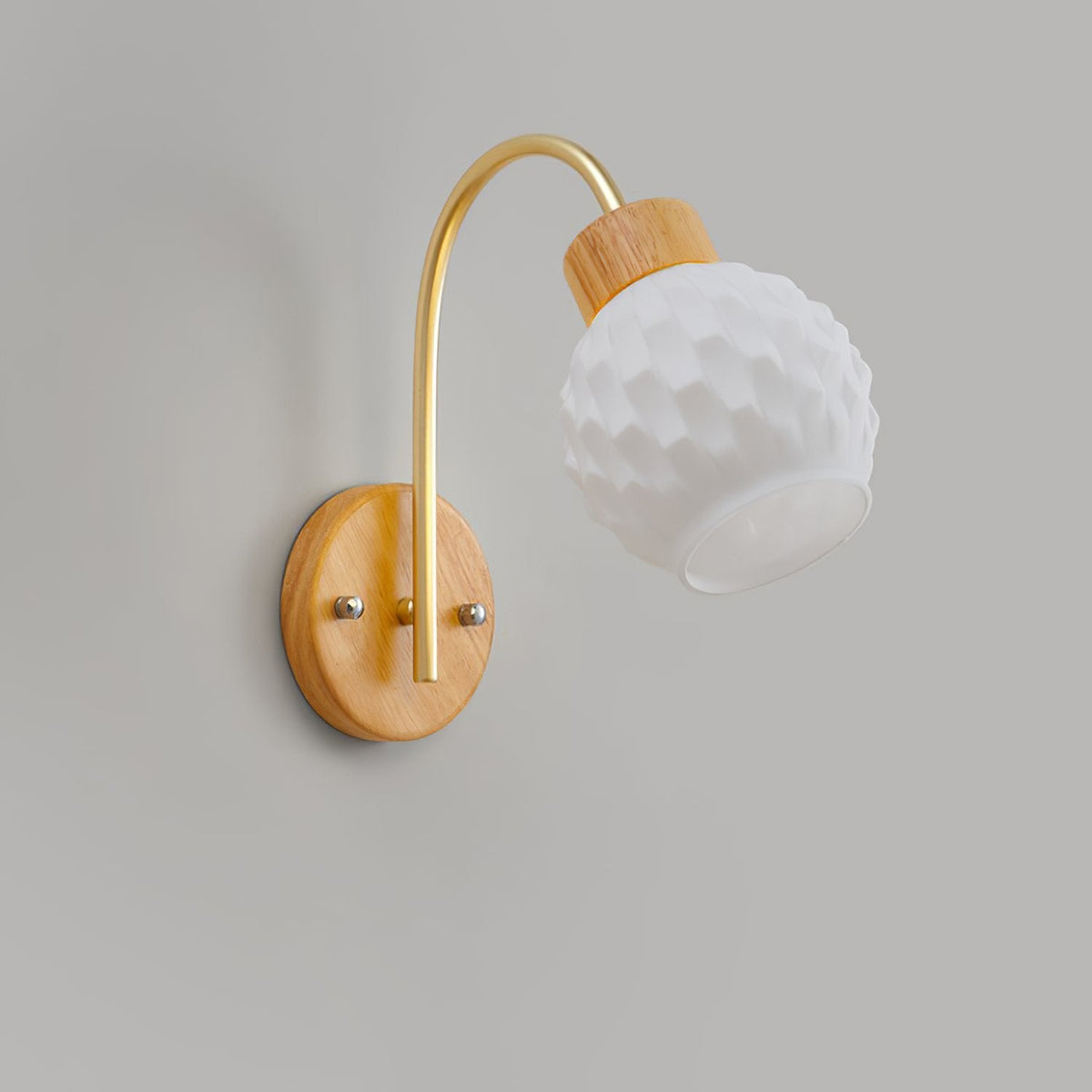 Orchid Wood Wall Lamp