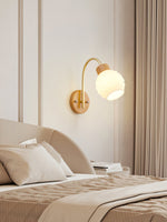 Orchid Wood Wall Lamp