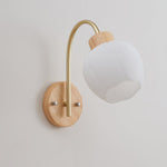Orchid Wood Wall Lamp