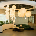 Ori Lantern Swag Pendant Light – Handcrafted Mulberry Paper Hanging Lamp