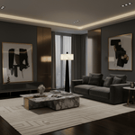 Origami Pleat Alabaster Floor Lamp – Modern Sculptural Lighting