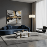 Origami Pleat Alabaster Floor Lamp – Modern Sculptural Lighting
