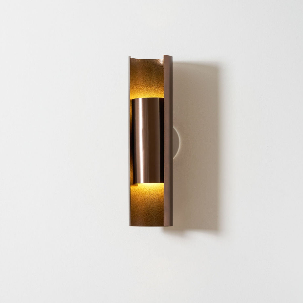 Orion Sculptural Wall Sconce in Brushed Bronze with Integrated LED