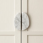 Orion Marble Door Handle in Natural Stone for Cabinets and Glass Doors