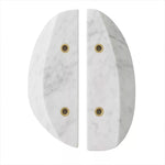 Orion Marble Door Handle in Natural Stone for Cabinets and Glass Doors