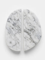 Orion Marble Door Handle in Natural Stone for Cabinets and Glass Doors