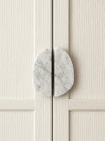 Orion Marble Door Handle in Natural Stone for Cabinets and Glass Doors