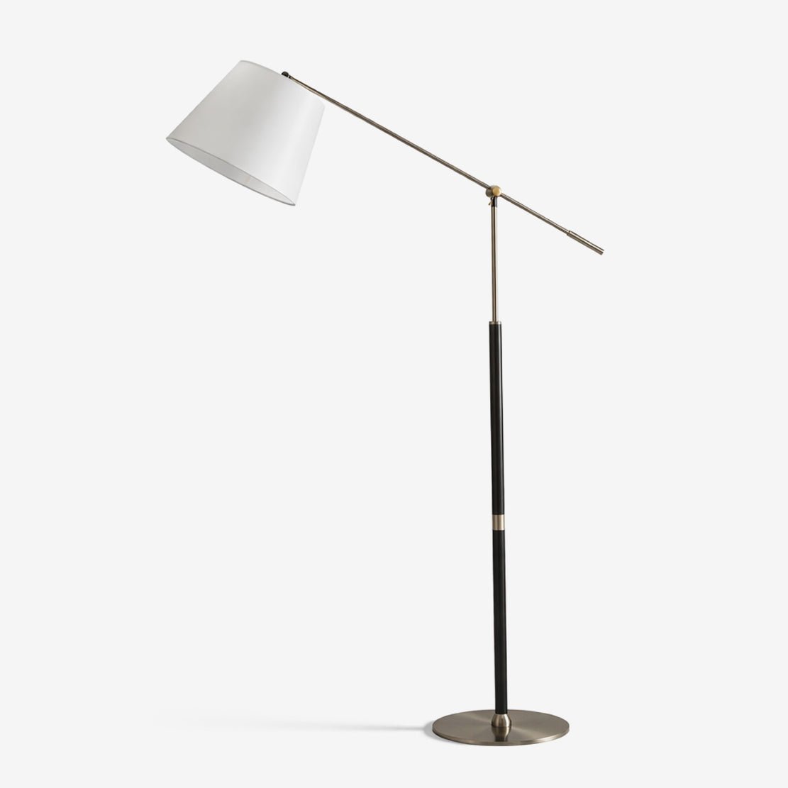 Orion Modern Adjustable Floor Lamp with Fabric Shade for Living Room & Study