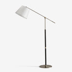 Orion Modern Adjustable Floor Lamp with Fabric Shade for Living Room & Study