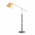 Orion Modern Adjustable Floor Lamp with Fabric Shade for Living Room & Study