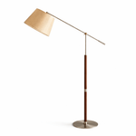 Orion Modern Adjustable Floor Lamp with Fabric Shade for Living Room & Study