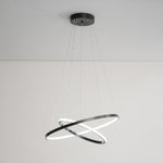 Orrery Rings Chandelier — Modern Brass LED Pendant Light
